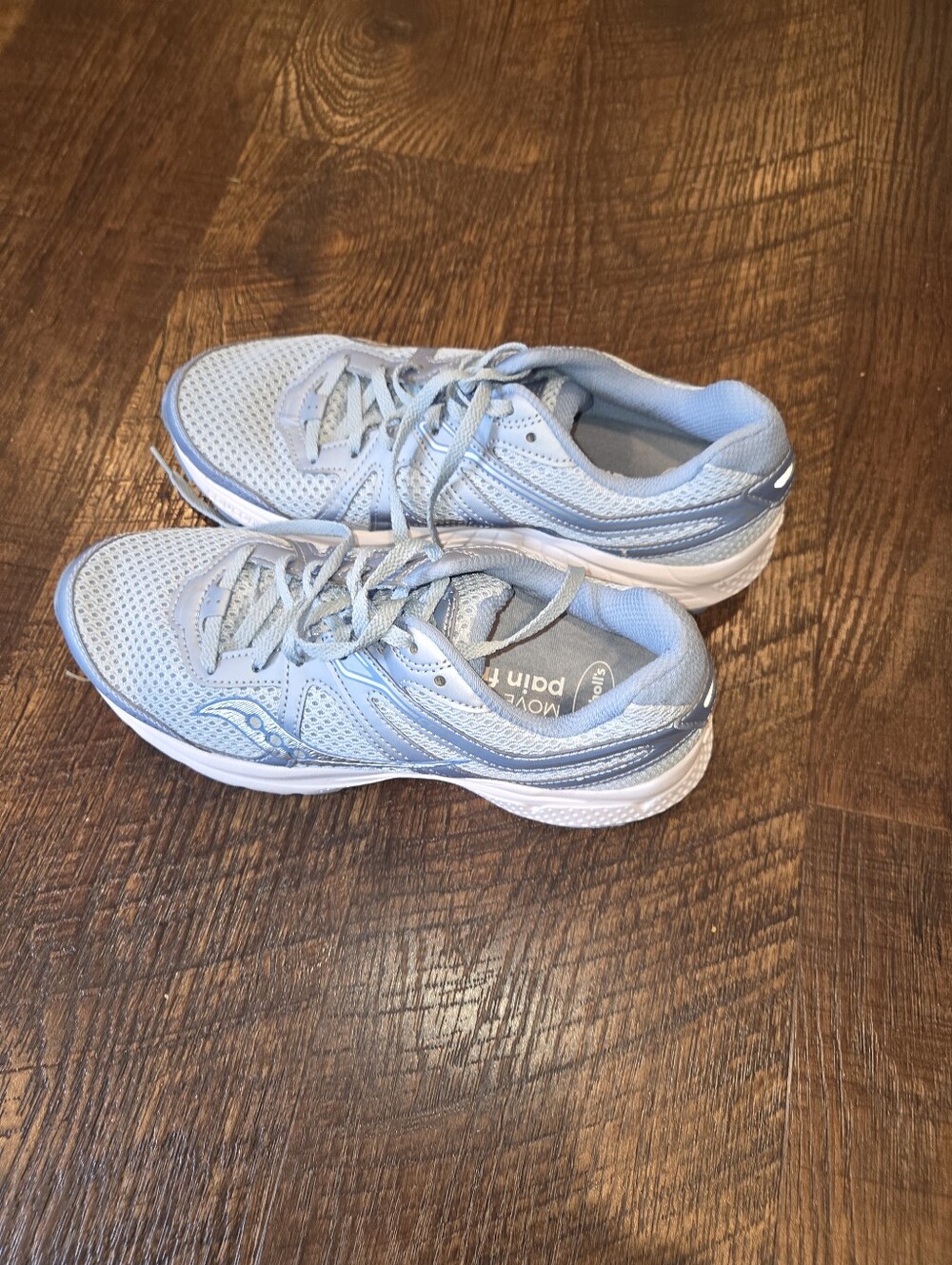 Saucony Grid Cohesion 11 Blue Low Lace Up Womens Running Trainers S10420, Size 8